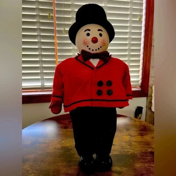 VINTAGE : Christmas Snowman Decoration. Circa 50’s-60’s​ - Picture 1 of 13